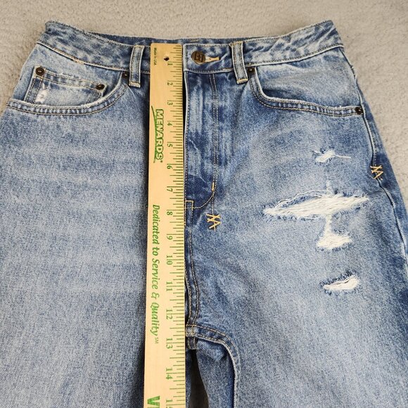 Ksubi Chlo Wasted Jeans Women's 28x26 Boyfriend Fit Ripped Knee Cropped Grunge - Picture 6 of 15